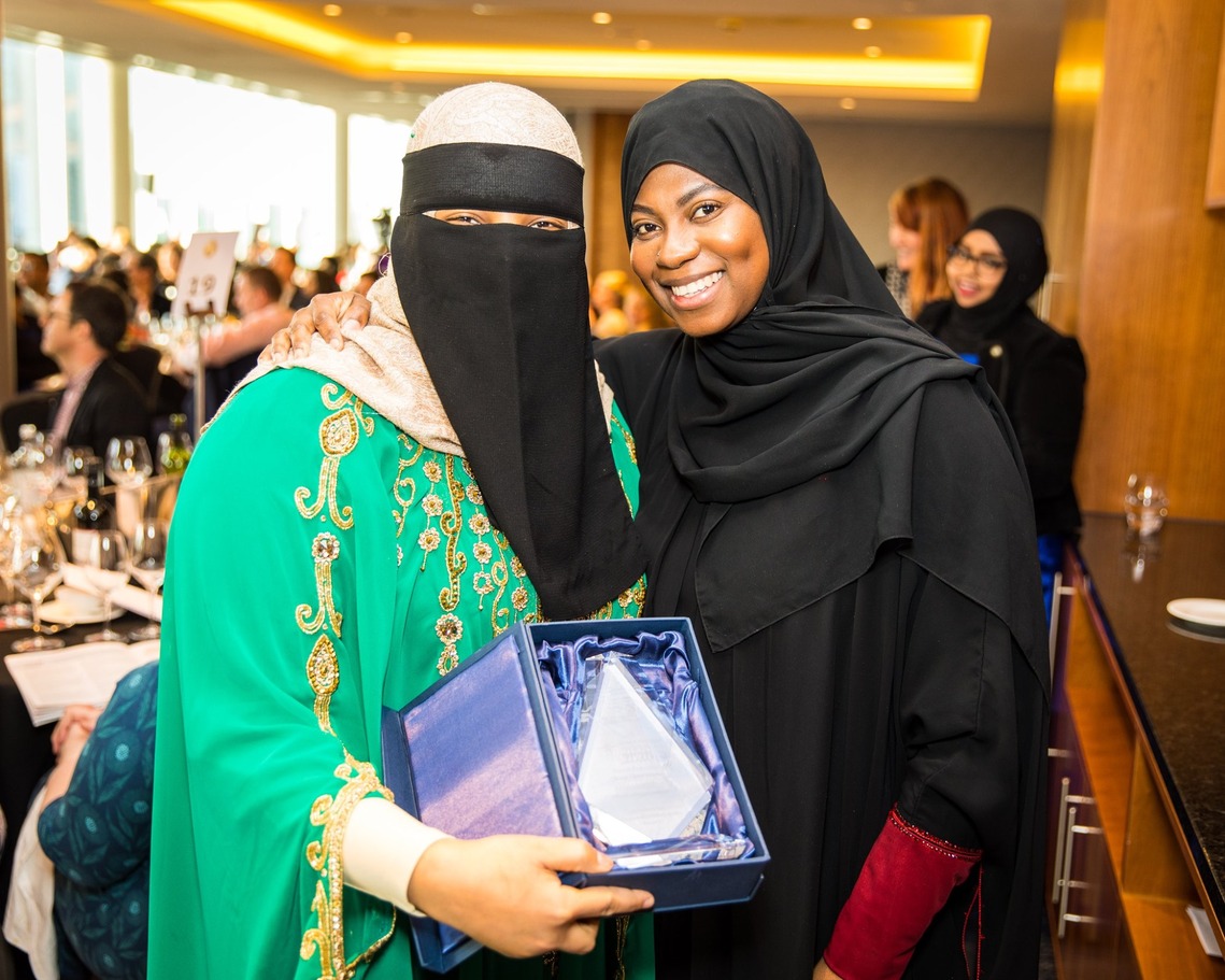 Khadija and Amina at the smiling